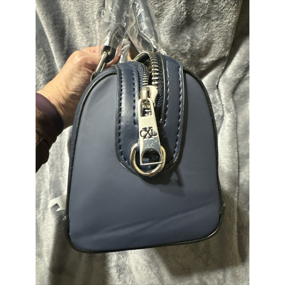 CXL by Christian Lacroix Mico Barrel Bag Navy NWT MSRP $98 Crossbody - Picture 2 of 9